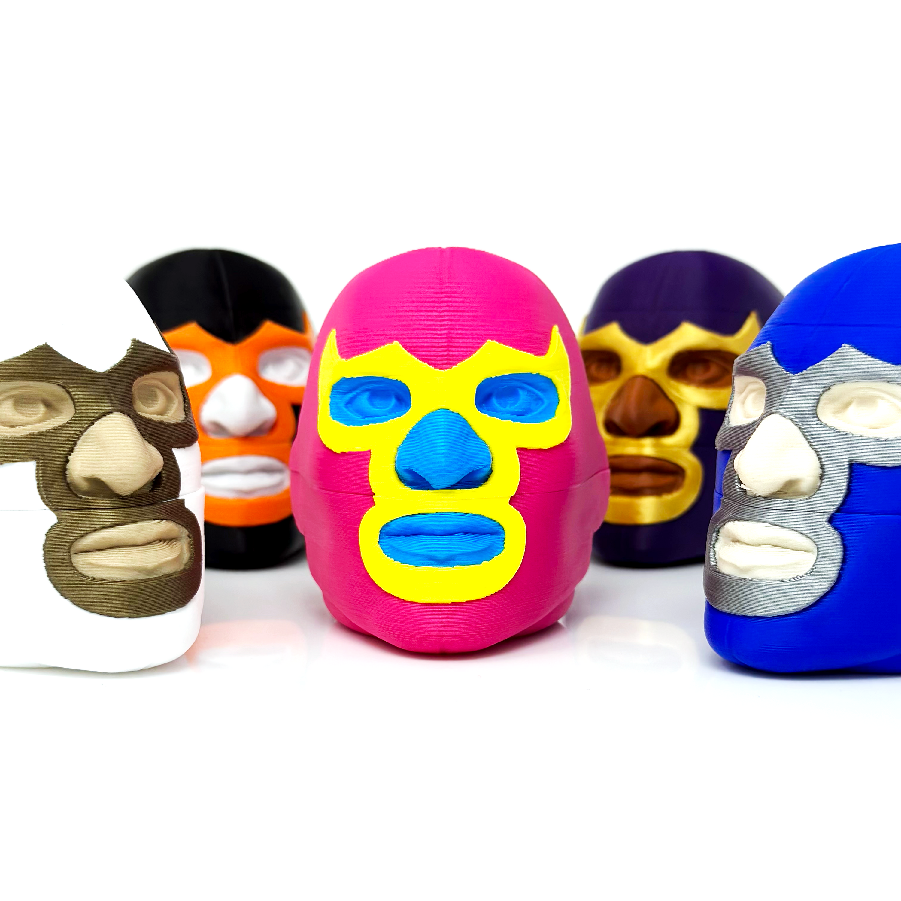 3D Printed 5mL Jar Container - Lucha Head