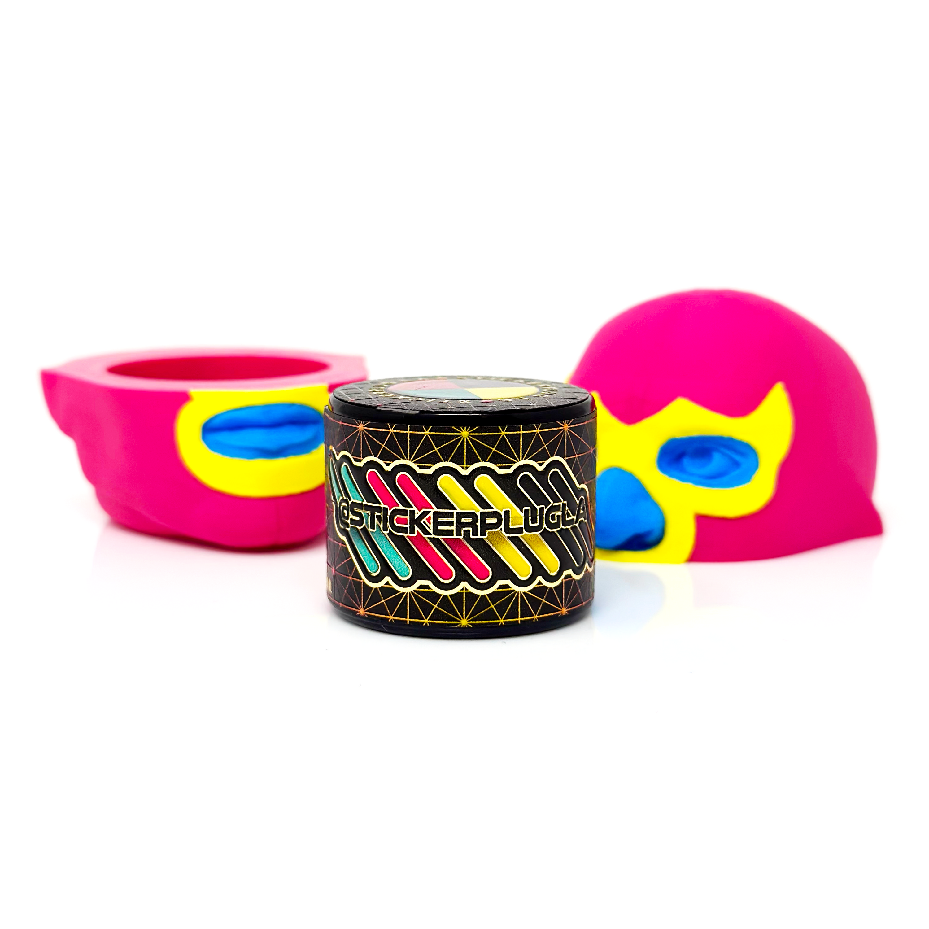 3D Printed 5mL Jar Container - Lucha Head